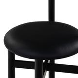 Safavieh Tayla Leather Counter Stool Black / Black SFV4166A