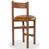 Safavieh Tayla Leather Counter Stool Walnut / Brown SFV4166B