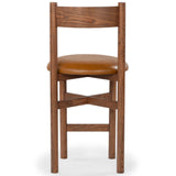 Safavieh Tayla Leather Counter Stool Walnut / Brown SFV4166B