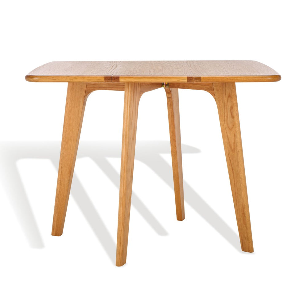 Safavieh CALVERTON Gateleg Dining Table - Scandinavian Design, Foldable, Natural Finish for Small Spaces SFV4200A
