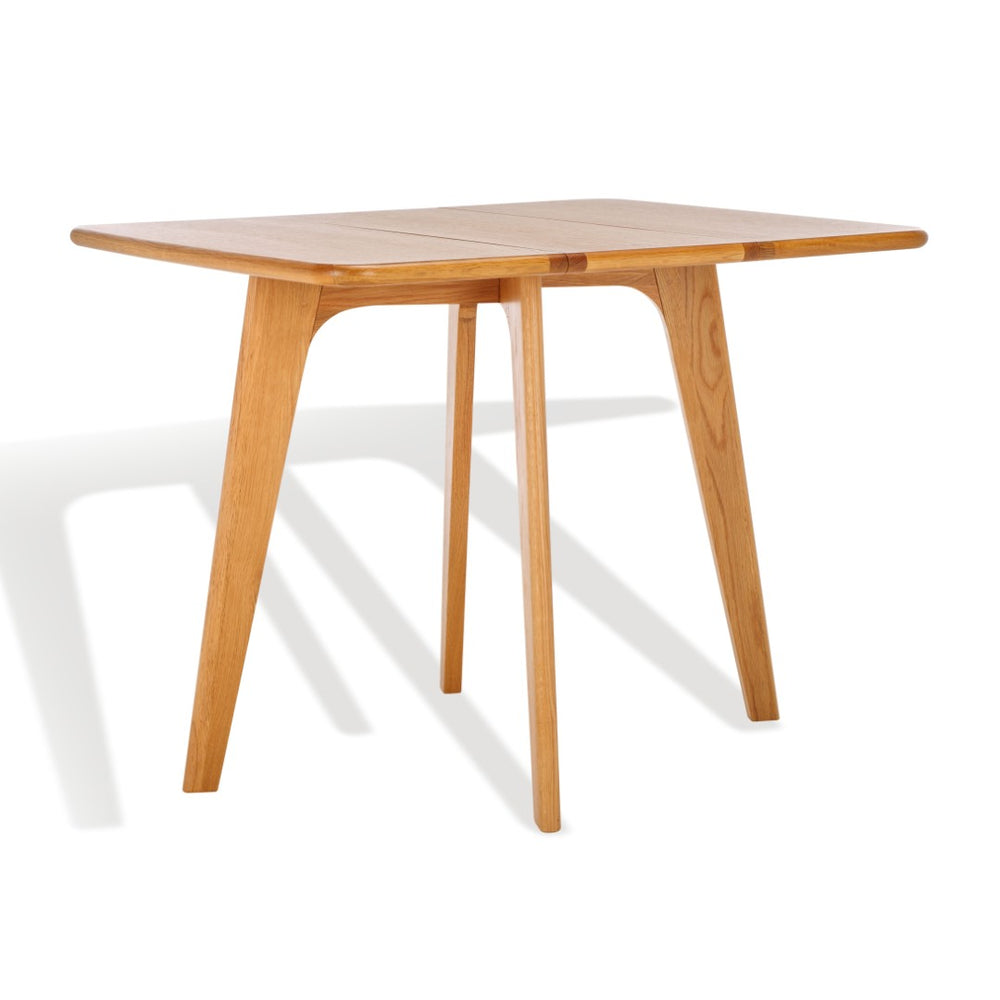 Safavieh CALVERTON Gateleg Dining Table - Scandinavian Design, Foldable, Natural Finish for Small Spaces SFV4200A
