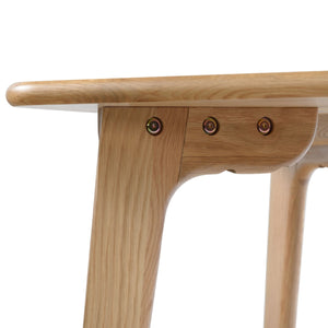 Safavieh Calverton Wood Dining Table X23 Natural 59.5 IN W x 31.9 IN D x 29.5 IN H