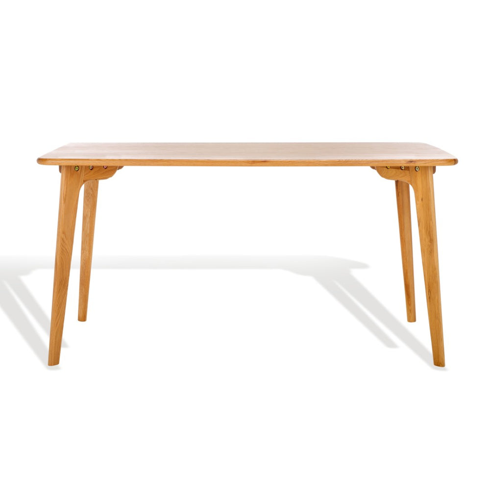 Safavieh CALVERTON Wood Dining Table – Scandinavian Elegance with Natural Finish, Seats 6, Versatile Design SFV4201A