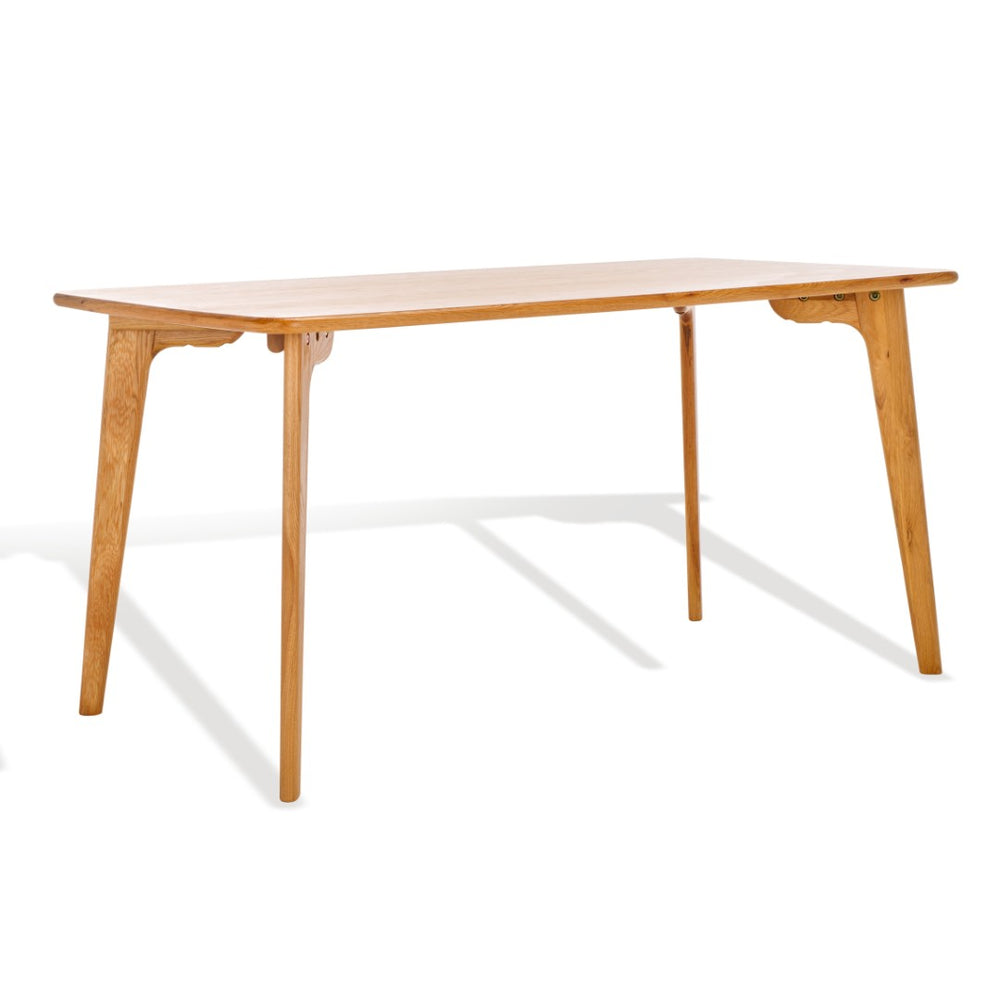 Safavieh CALVERTON Wood Dining Table – Scandinavian Elegance with Natural Finish, Seats 6, Versatile Design SFV4201A
