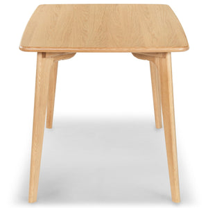 Safavieh Calverton Wood Dining Table X23 Natural 59.5 IN W x 31.9 IN D x 29.5 IN H