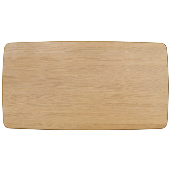 Safavieh Calverton Wood Dining Table X23 Natural 59.5 IN W x 31.9 IN D x 29.5 IN H