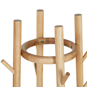 Safavieh Abellina Coat Rack With Storage Basket X23 Natural 18.8 IN W x 18.8 IN D x 62.8 IN H
