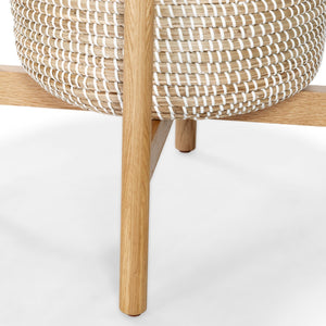 Safavieh Abellina Coat Rack With Storage Basket X23 Natural 18.8 IN W x 18.8 IN D x 62.8 IN H