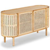 Safavieh Dolly Cane And Wood Sideboard X23 Natural 57.1 IN W x 16.8 IN D x 30.3 IN H