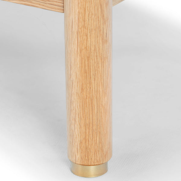 Safavieh Dolly Cane And Wood Storage Bench X23 Natural / Grey 47.3 IN W x 15.4 IN D x 18.6 IN H