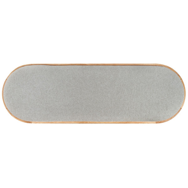 Safavieh Dolly Cane And Wood Storage Bench X23 Natural / Grey 47.3 IN W x 15.4 IN D x 18.6 IN H