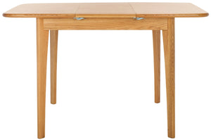 Safavieh BARBOSSA Extendable Dining Table - Modern Oak Design with Curved Edges for Elegant Dining Spaces Natural SFV4206A