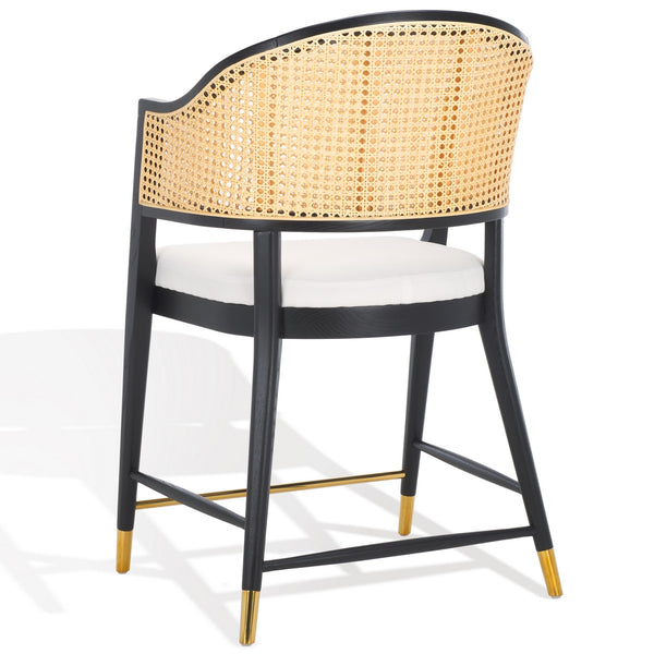 Safavieh Rogue Rattan Counter Stool Black / Natural SFV4207A
