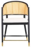 Safavieh Rogue Rattan Counter Stool Black / Natural SFV4207A