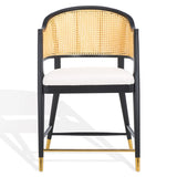 Safavieh Rogue Rattan Counter Stool Black / Natural SFV4207A