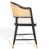 Safavieh Rogue Rattan Counter Stool Black / Natural SFV4207A