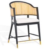 Safavieh Rogue Rattan Counter Stool Black / Natural SFV4207A