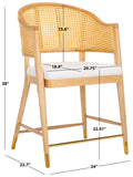 Safavieh Rogue Rattan Counter Stool Natural SFV4207B