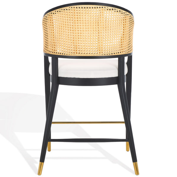 Safavieh Rogue Rattan Barstool Black / Natural SFV4208A