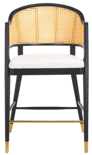 Safavieh Rogue Rattan Barstool Black / Natural SFV4208A