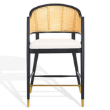 Safavieh Rogue Rattan Barstool Black / Natural SFV4208A