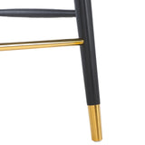 Safavieh Rogue Rattan Barstool Black / Natural SFV4208A