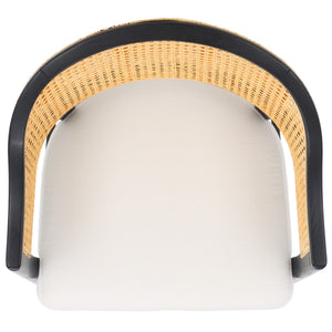 Safavieh Rogue Rattan Barstool Black / Natural SFV4208A