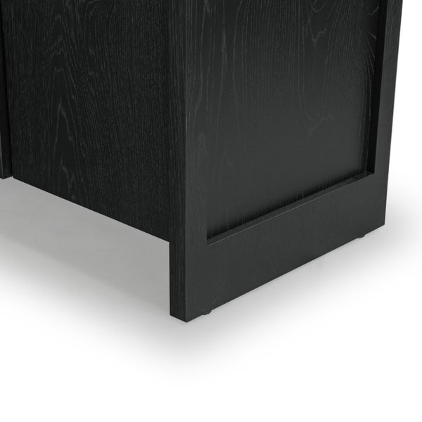 Safavieh TASHALIE 4-Door Wood Sideboard in Black – Stylish Storage Solution for Modern & Rustic Interiors SFV4209A