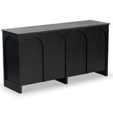 Safavieh Tashalie 4 Door Wood Sideboard SFV4209A Black