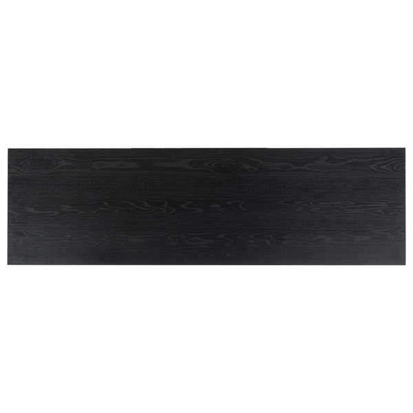 Safavieh TASHALIE 4-Door Wood Sideboard in Black – Stylish Storage Solution for Modern & Rustic Interiors SFV4209A