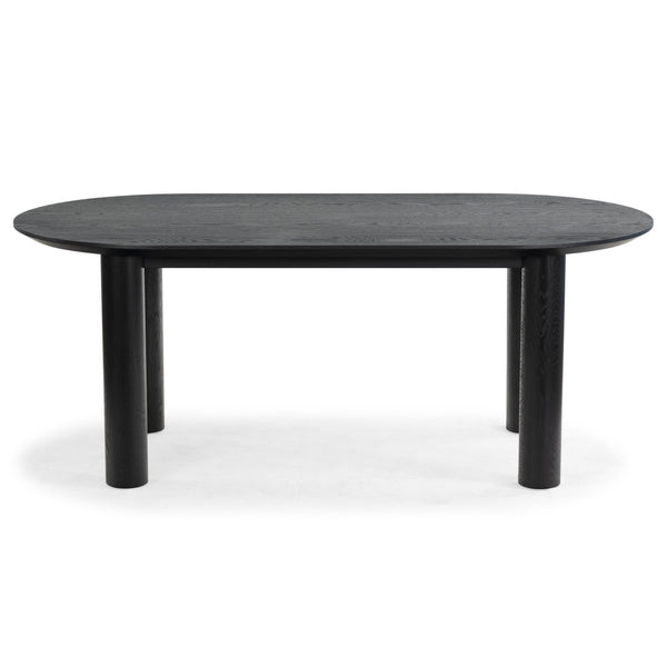 Safavieh Sofiette Wood Oval Dining Table - Elegant Design For Memorable Gatherings And Timeless Decor Style Black Wood Sfv4210a-2bx