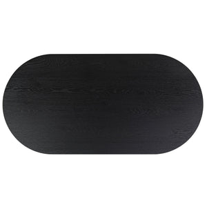 Safavieh Sofiette Wood Oval Dining Table - Elegant Design For Memorable Gatherings And Timeless Decor Style Black Wood Sfv4210a-2bx