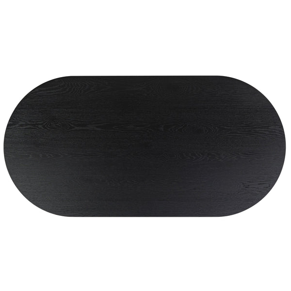 Safavieh Sofiette Wood Oval Dining Table - Elegant Design For Memorable Gatherings And Timeless Decor Style Black Wood Sfv4210a-2bx