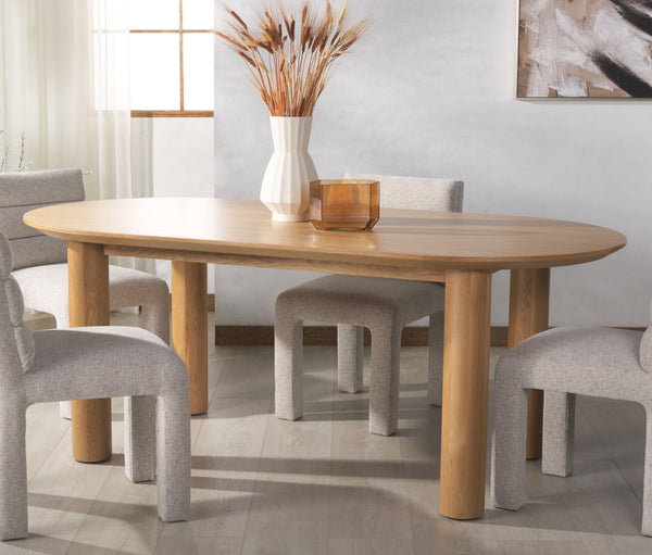 Safavieh Sofiette Wood Oval Dining Table - Elegant Design For Memorable Gatherings And Timeless Decor Style Natural Wood Sfv4210b-2bx