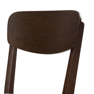 Safavieh PORTMAN Wood Dining Chair - Elegant Walnut & White Design for Modern Dining Spaces and Comfort SFV4211A-SET2