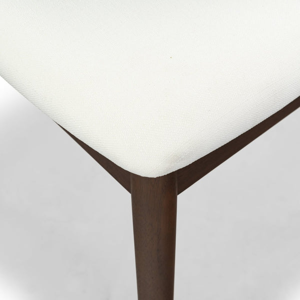 Safavieh PORTMAN Wood Dining Chair - Elegant Walnut & White Design for Modern Dining Spaces and Comfort SFV4211A-SET2