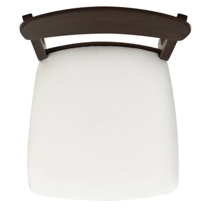 Safavieh PORTMAN Wood Dining Chair - Elegant Walnut & White Design for Modern Dining Spaces and Comfort SFV4211A-SET2