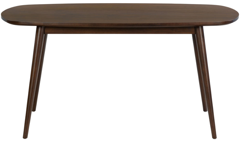 Safavieh Portman Rectangular Wood Dining Table Seats Six with Warm Walnut Grain Finish SFV4212A