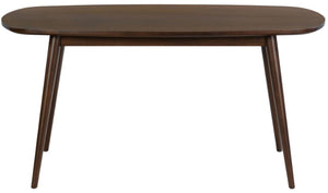Safavieh Portman Rectangular Wood Dining Table Seats Six with Warm Walnut Grain Finish SFV4212A