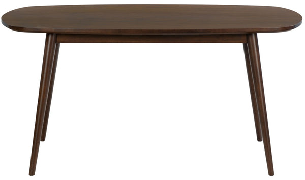 Safavieh Portman Rectangular Wood Dining Table Seats Six with Warm Walnut Grain Finish SFV4212A