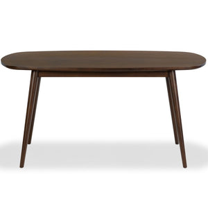 Safavieh Portman Rectangular Wood Dining Table Seats Six with Warm Walnut Grain Finish SFV4212A