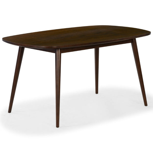 Safavieh Portman Rectangular Wood Dining Table Seats Six with Warm Walnut Grain Finish SFV4212A