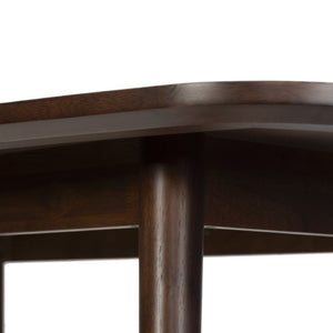 Safavieh Portman Rectangular Wood Dining Table Seats Six with Warm Walnut Grain Finish SFV4212A