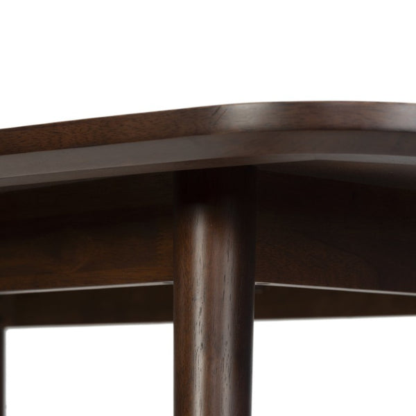 Safavieh Portman Rectangular Wood Dining Table Seats Six with Warm Walnut Grain Finish SFV4212A