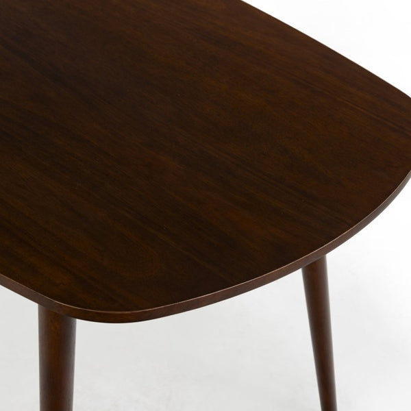 Safavieh Portman Rectangular Wood Dining Table Seats Six with Warm Walnut Grain Finish SFV4212A
