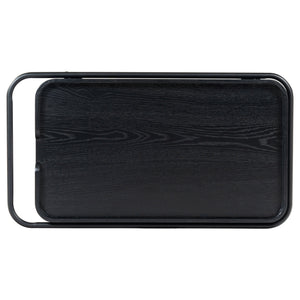 Safavieh Malek Wood And Metal 2 Shelf Bar Cart – Stylish, Durable Design For Effortless Entertaining At Home Black Wood ,Metal Sfv4213b