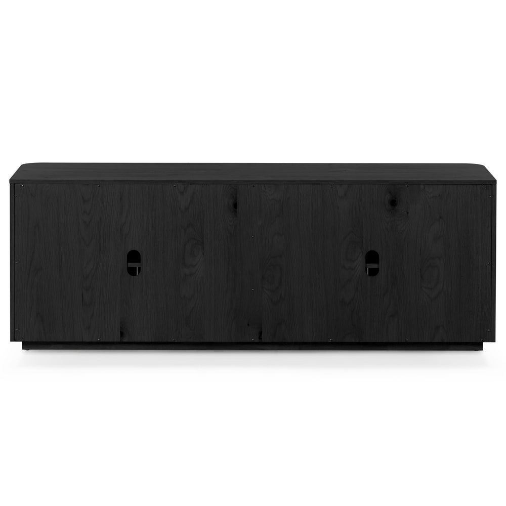 Safavieh Liadonna 4 Door Wood Sideboard - Elegant Storage Solution For Contemporary And Traditional Spaces Black Wood Sfv4216a