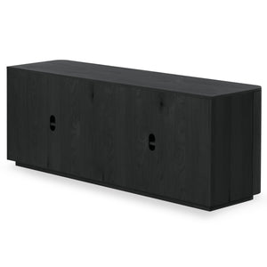 Safavieh Liadonna 4 Door Wood Sideboard - Elegant Storage Solution For Contemporary And Traditional Spaces Black Wood Sfv4216a