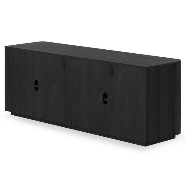 Safavieh Liadonna 4 Door Wood Sideboard - Elegant Storage Solution For Contemporary And Traditional Spaces Black Wood Sfv4216a