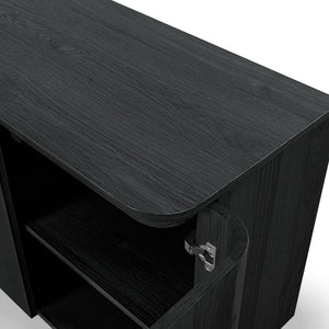 Safavieh Liadonna 4 Door Wood Sideboard - Elegant Storage Solution For Contemporary And Traditional Spaces Black Wood Sfv4216a